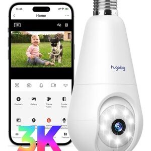 HUGO White Smart Camera Bulb